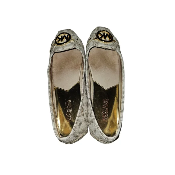Michael Kors MK Flats Loafers Shoes Women's Size 7.5 Vanilla - Picture 7 of 12